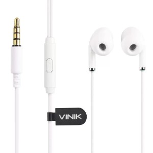 Fone de Ouvido Sound Pods Vinik Intra-Auricular com Microfone Branco SP220B