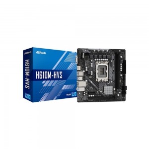Placa Mãe Asrock Intel H610m-HVS LGA1700, Ddr4 3200mhz, PCIe 4.0