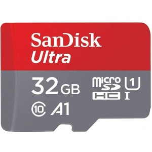 Cartão De Memoria Sandisk Ultra microSDXC 32gb 100mb/s com Adaptador