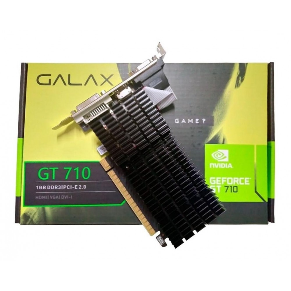 Placa de vídeo - NVIDIA GeForce GT 710 (2GB / PCI-E) - Galax - 71GPH4HXJ4FN  - waz
