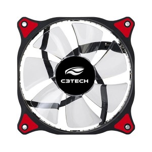 Cooler Fan C3Tech Storm Series F7 com Led Vermelho - 12cm - F7-L130RD