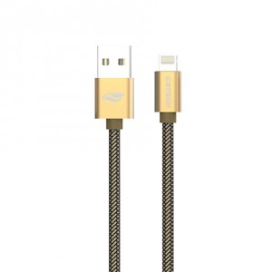 Cabo USB-Lightning Fast Charge 2m C3tech Dourado - CB-210GD