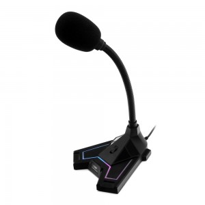 Microfone Gamer Articulado C3tech MI-G100, preto