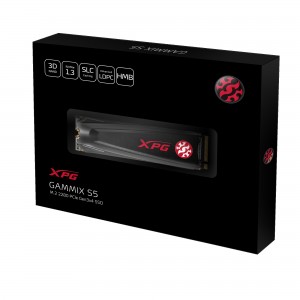 SSD Adata XPG Gammix S5 256GB M.2, Leitura 2100MB/s, Gravação 1500MB/s